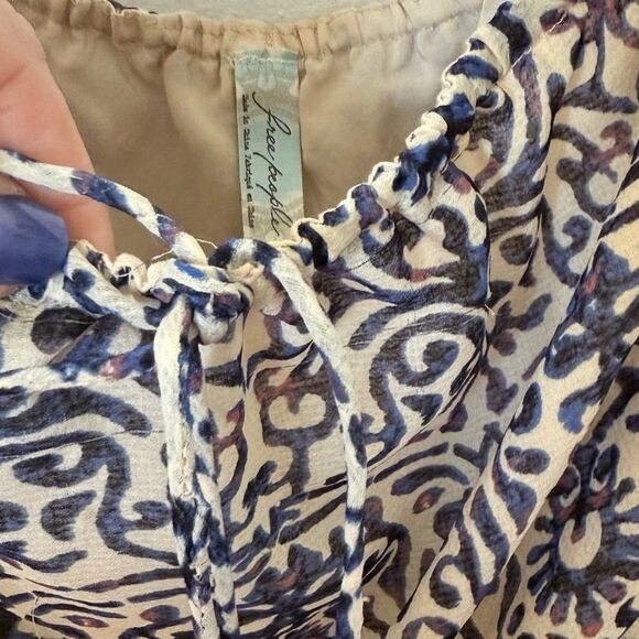 Free People Safari strapless/halter Sundress Bohemian Beach Lightweight dress - Picture 7 of 15